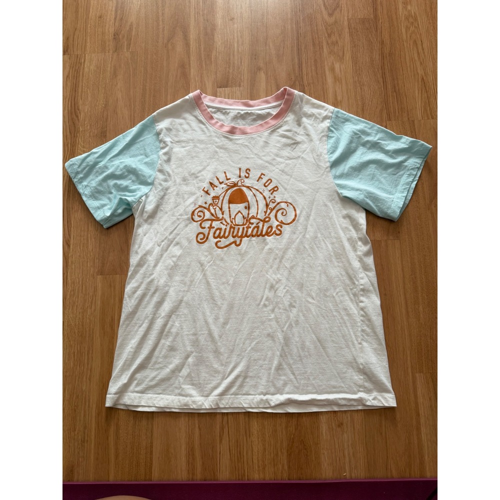 Eleanora Madison Fall Is For Fairytales Graphic Tee Colorblock Cotton XL - Picture 2 of 5